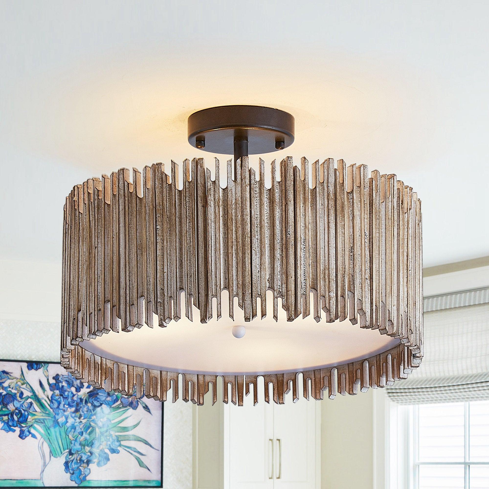 3-Light Farmhouse Ceiling Lighting, LED - ParrotUncle