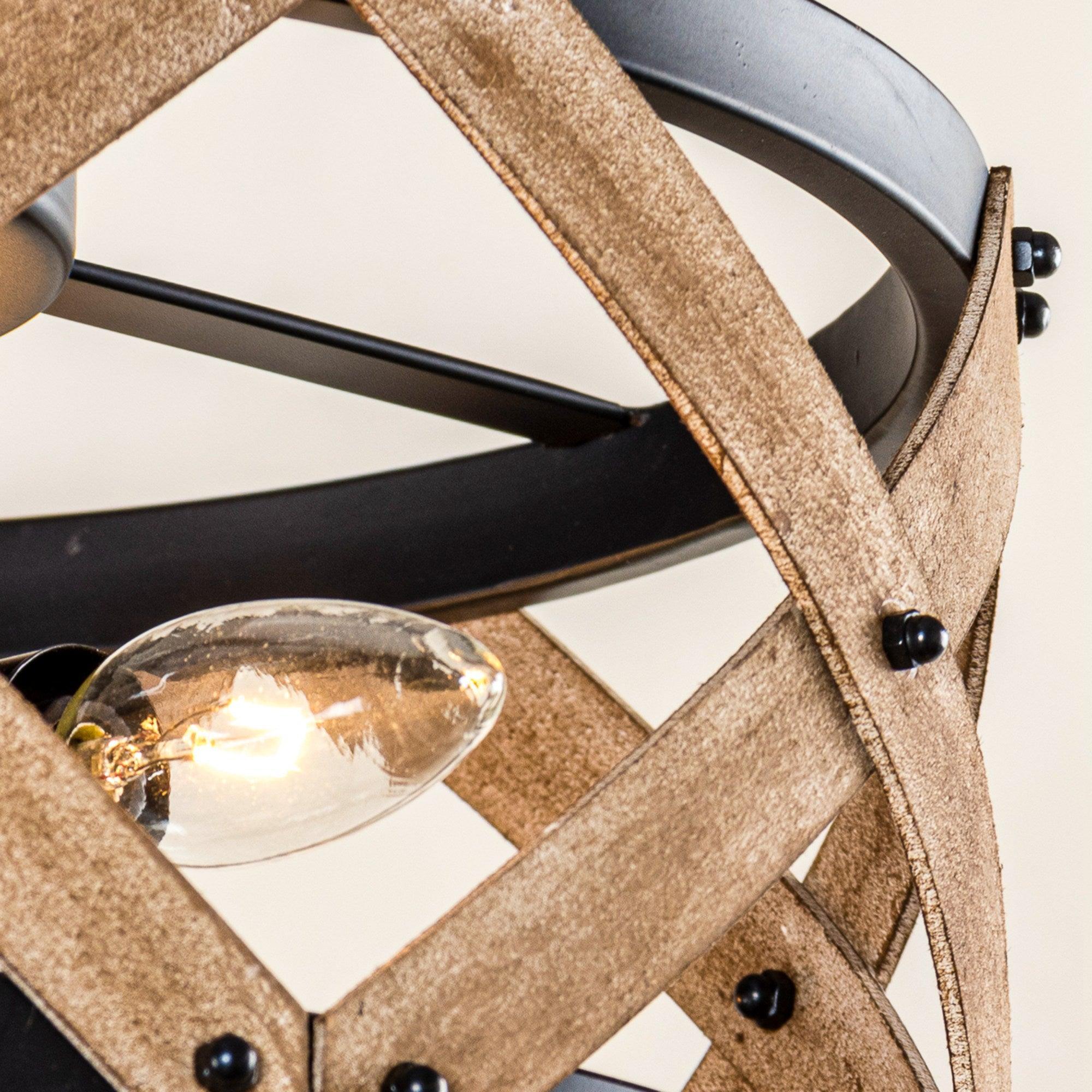 3-Light Industrial Drum Flush Mount Ceiling Light - ParrotUncle