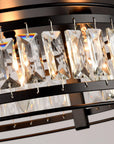 Modern Crystal 3 Light Flush Mount Ceiling Light - IPLUS Lighting