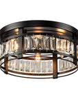 Modern Crystal 3 Light Flush Mount Ceiling Light - IPLUS Lighting