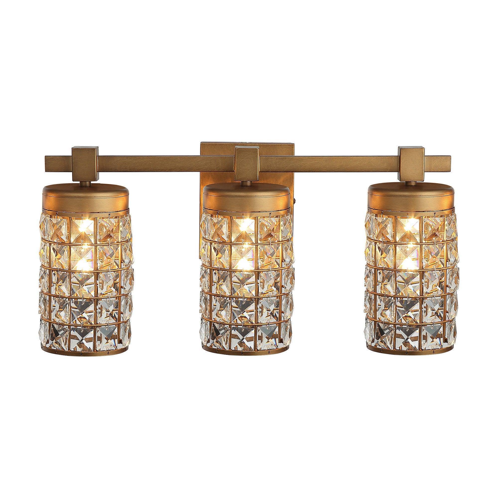 Modern Golden 3-Light Linear Vanity Wall Light - IPLUS Lighting
