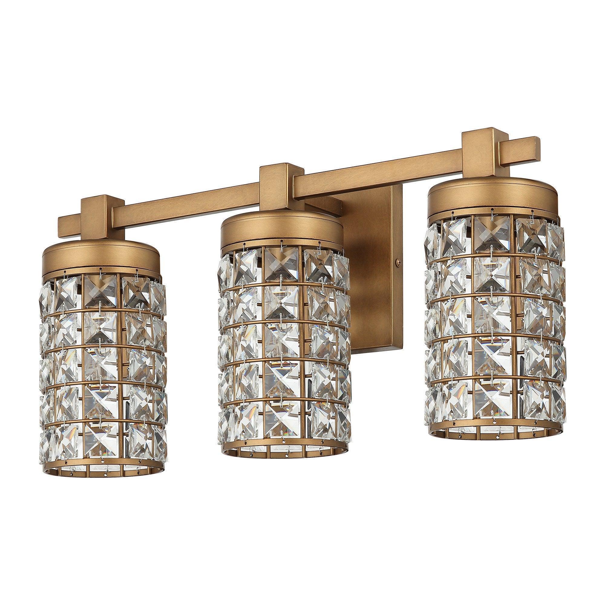 Modern Golden 3-Light Linear Vanity Wall Light - IPLUS Lighting