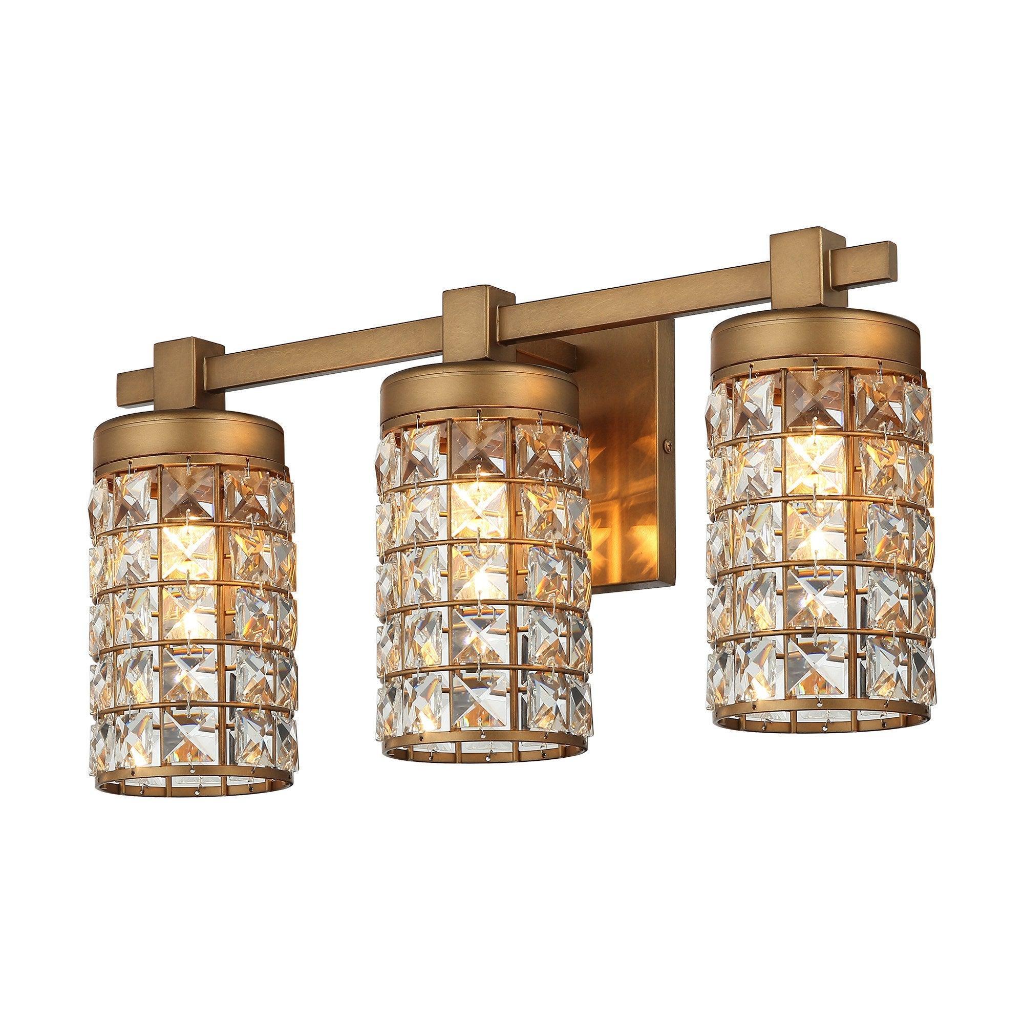 3-Light Modern Golden Wall Light - ParrotUncle