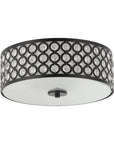 Modern LED 3-Light Flush Mount Ceiling Light with Crystal - IPLUS Lighting