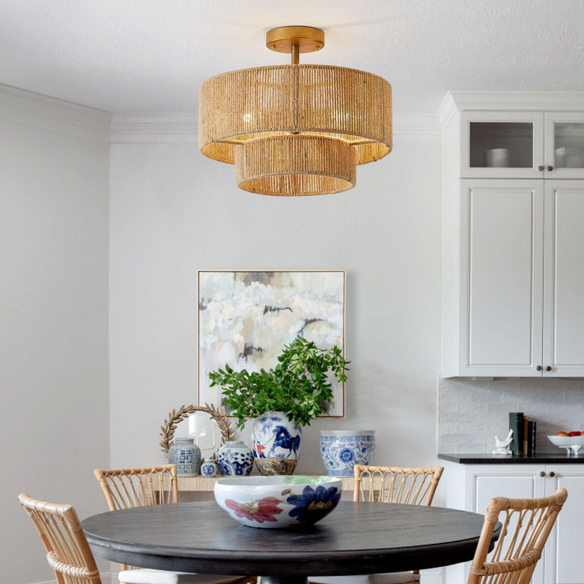 3-Light Traditional Flush Mount Light - ParrotUncle