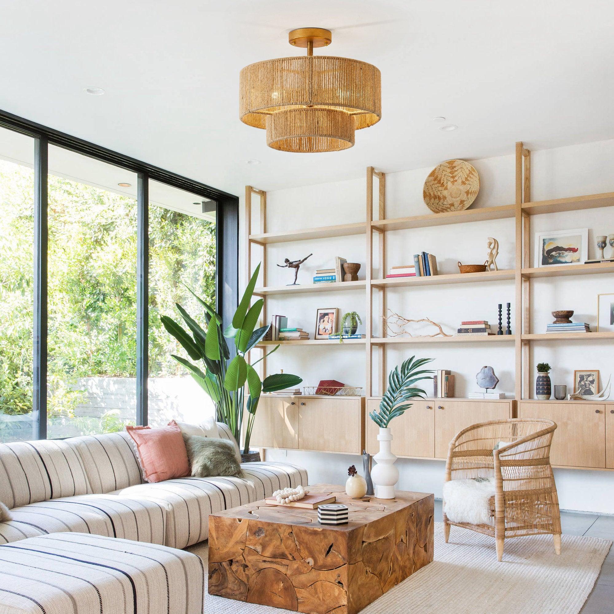 3-Light Traditional Flush Mount Light - ParrotUncle