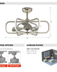 30" Theron Reversible Ceiling Fan