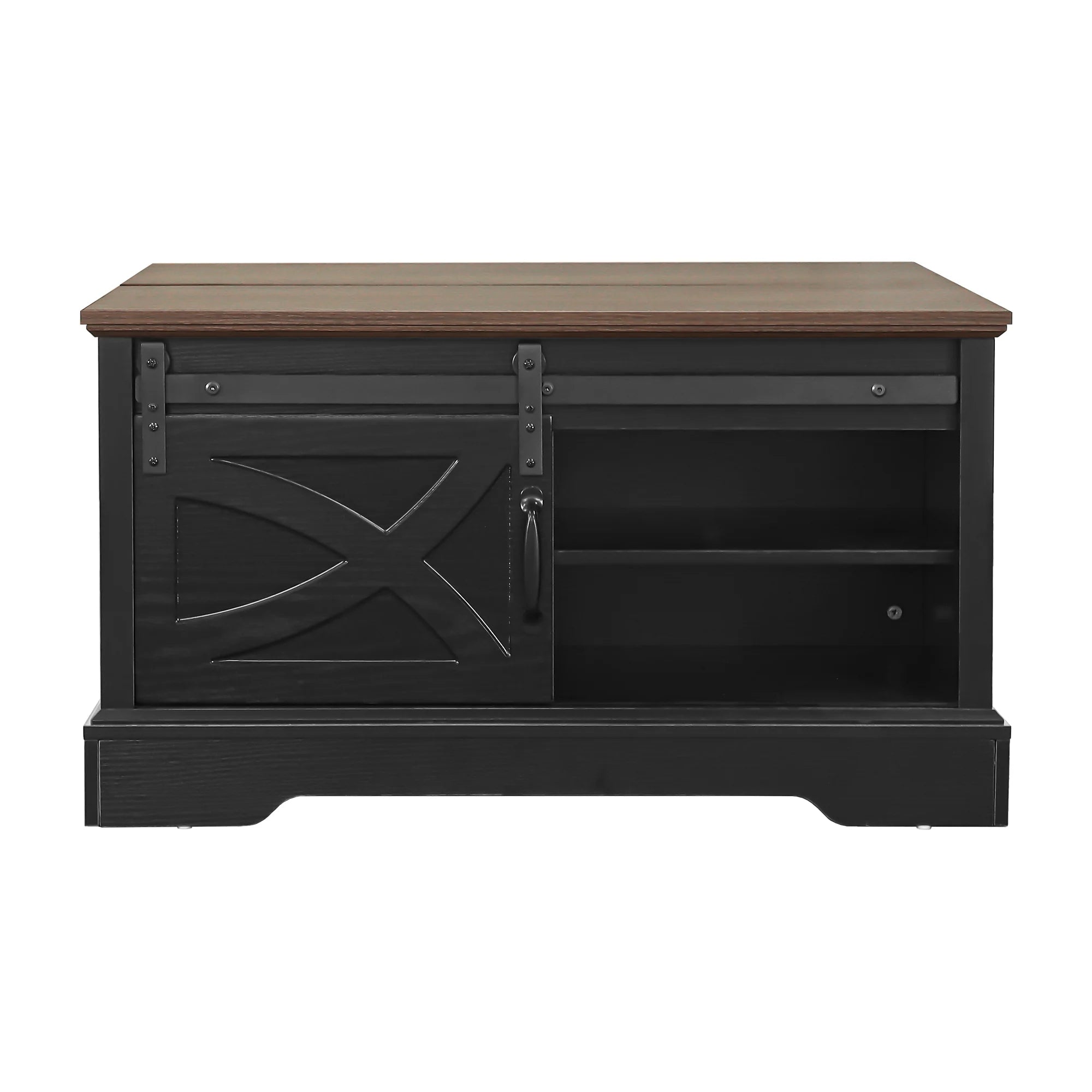 31" Modern Lift Top Coffee Table with Storage Cabinet