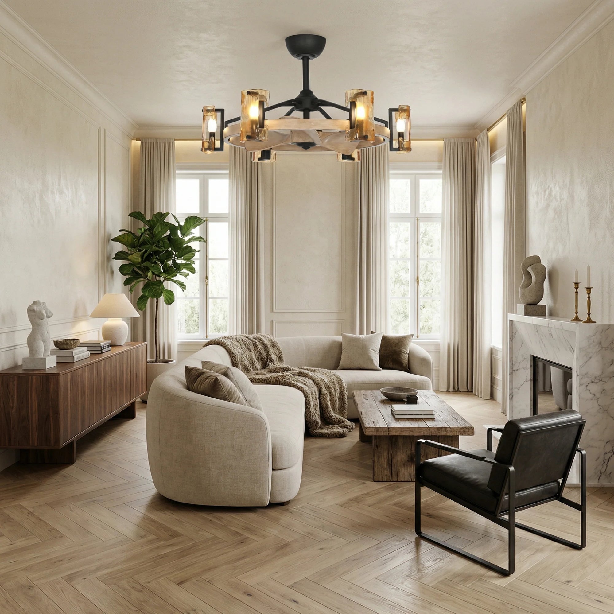 34" Aurora Ceiling Fan