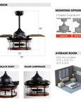 36" Caselli Industrial Ceiling Fan