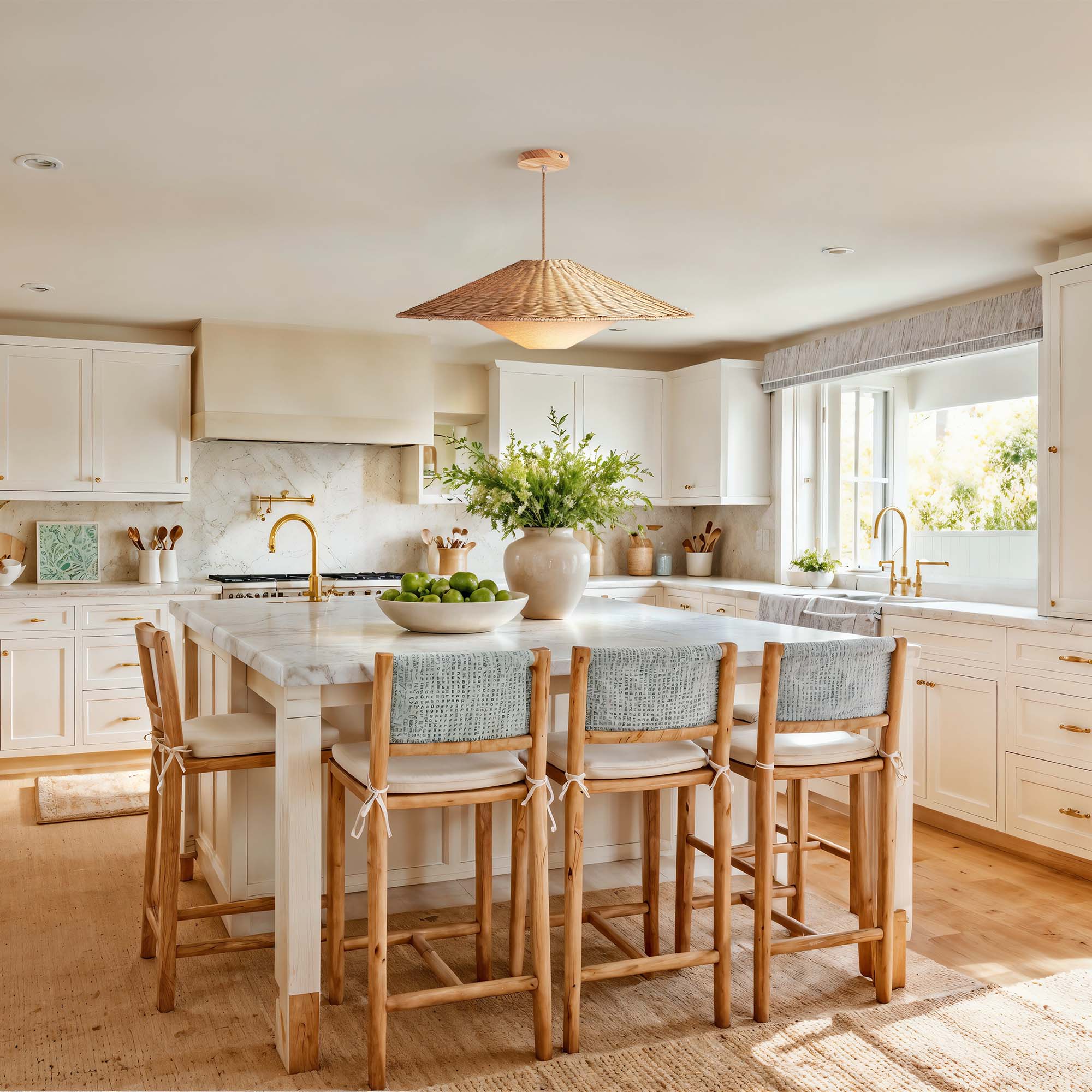 Sunny Rattan Pendant Light