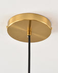 Eunice 1-Light Brass Hammered Glass Pendant