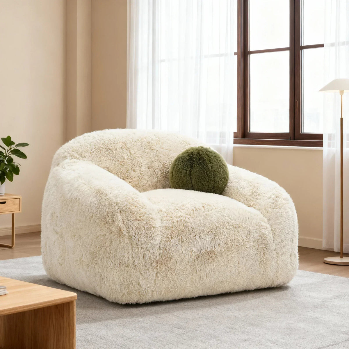 43" Darwen Modern Swivel Accent Chair with Matching Pillow