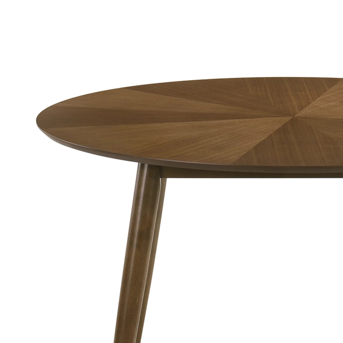 Harlow 5-Piece Walnut Round Dining Set