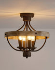 Industrial 4-Light Ceiling Light - IPLUS Lighting