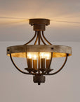4-Light Industrial Ceiling Light - ParrotUncle