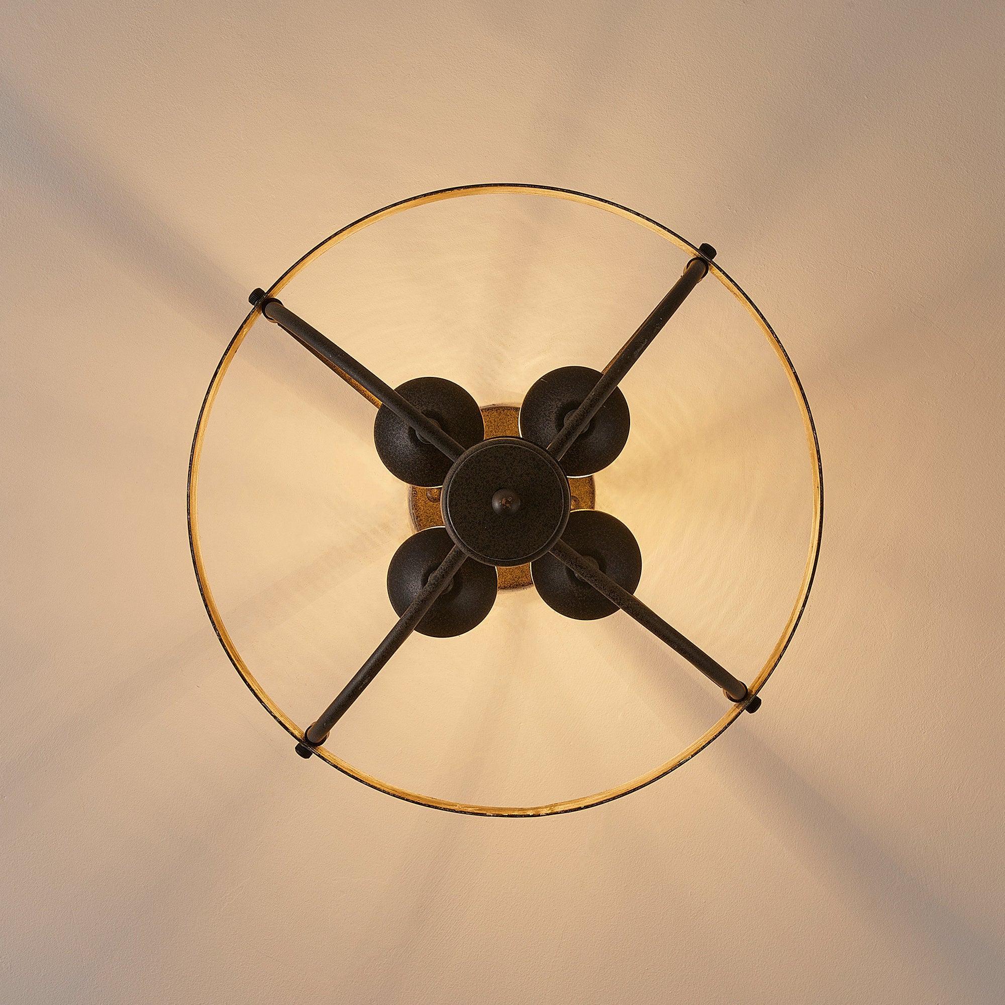 4-Light Industrial Ceiling Light - ParrotUncle