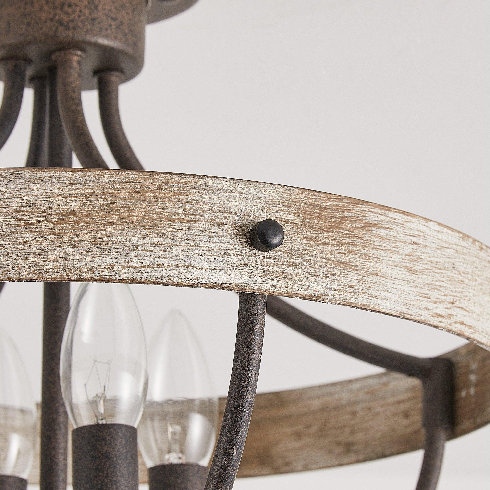 4-Light Industrial Ceiling Light - ParrotUncle