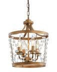 Rustic Saddlebrown 4-Light Pendant Light - IPLUS Lighting