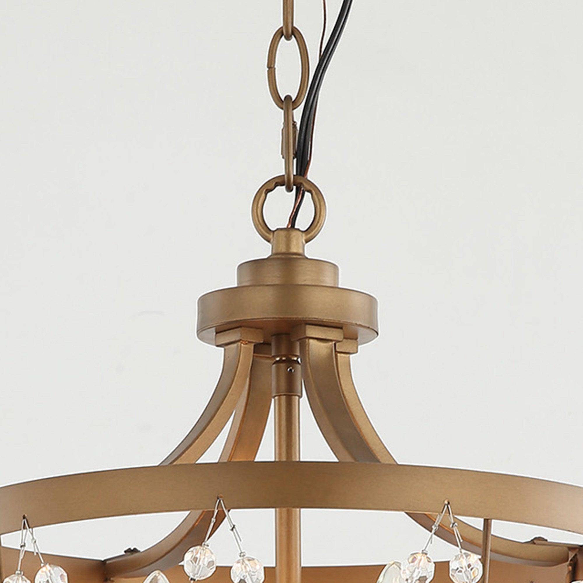 4-Light Rustic Saddlebrown Pendant Lighting - ParrotUncle