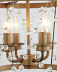 4-Light Rustic Saddlebrown Pendant Lighting - ParrotUncle