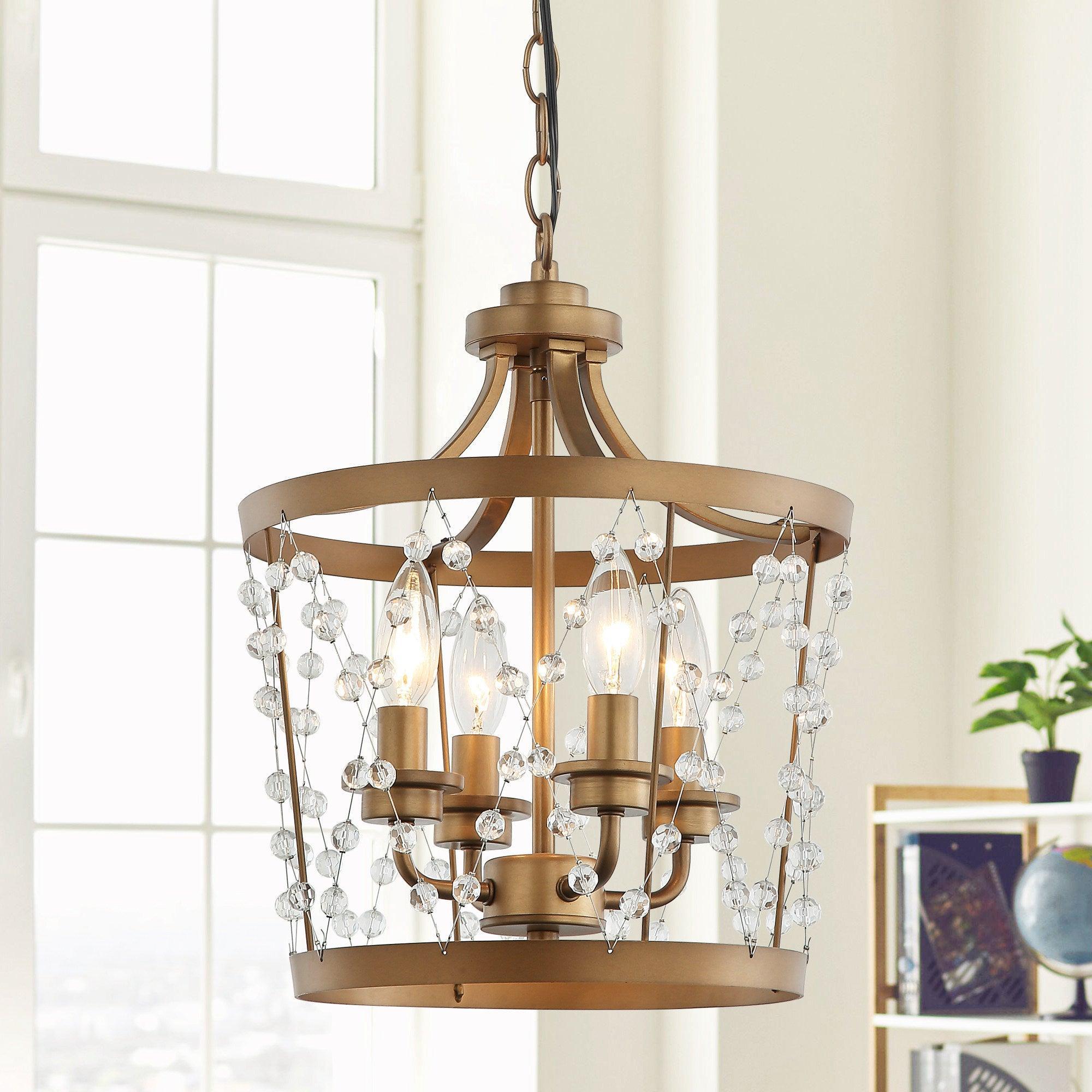 4-Light Rustic Saddlebrown Pendant Lighting - ParrotUncle