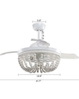 42" Huang Wooden Beads Ceiling Fan