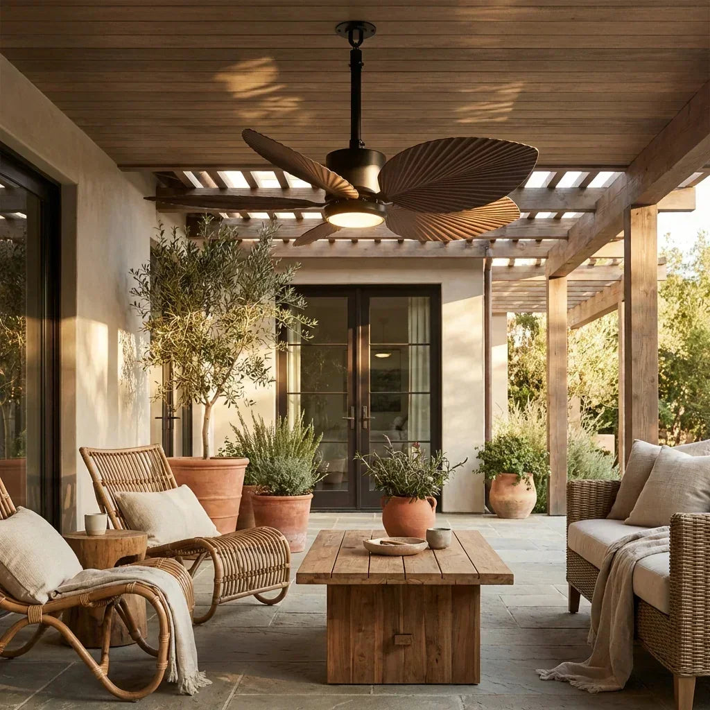 42 " Wythe IPX5 Hamptons Outdoor LED Fan