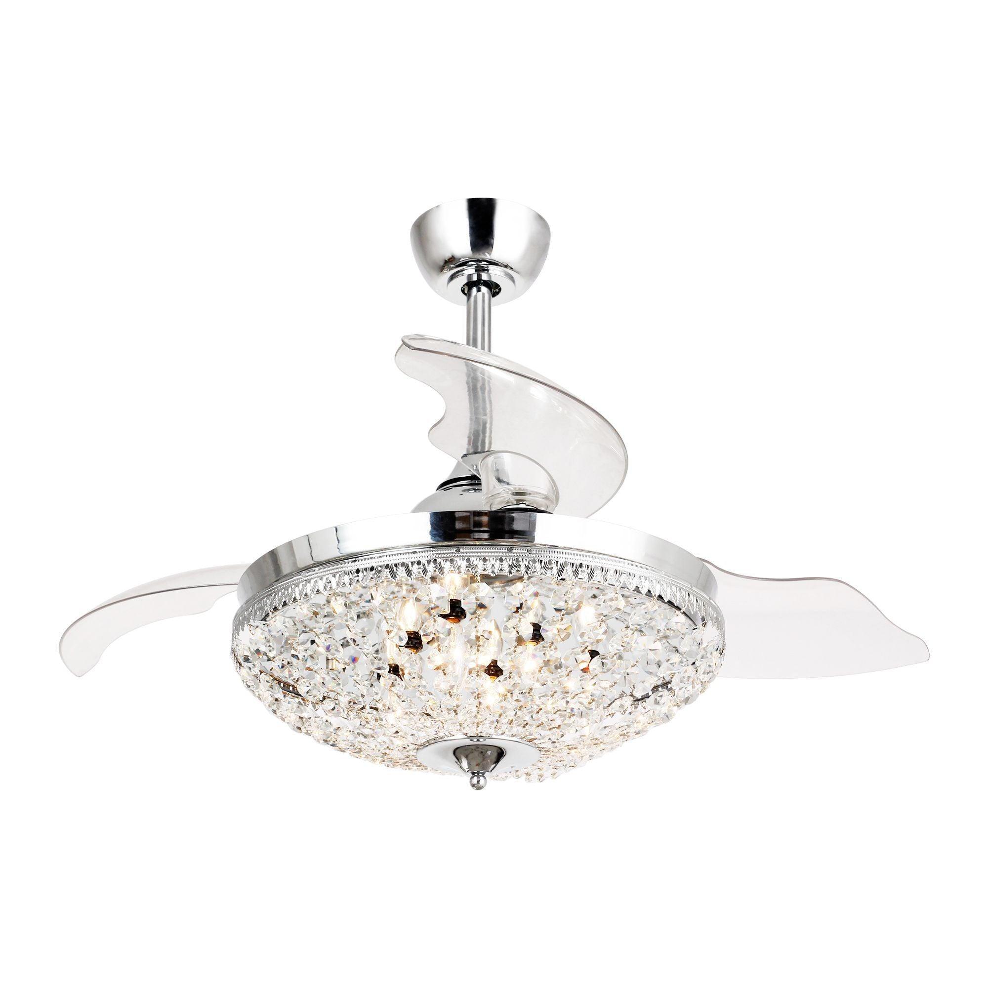 42" Servantes Crystal Ceiling Fan