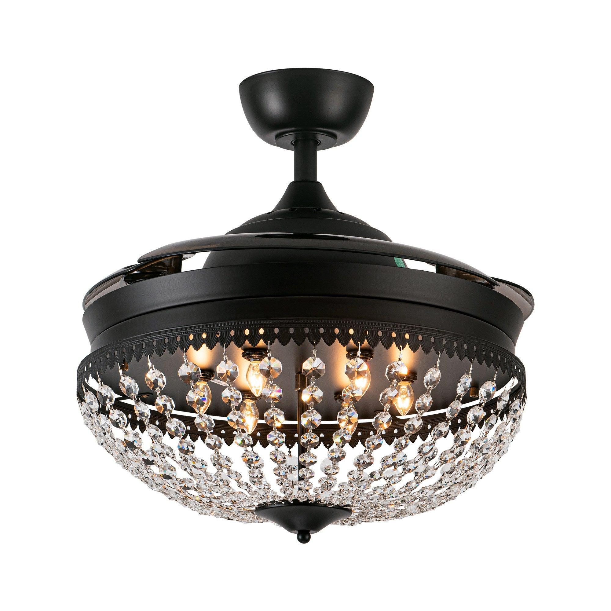 42" Servantes Crystal Ceiling Fan