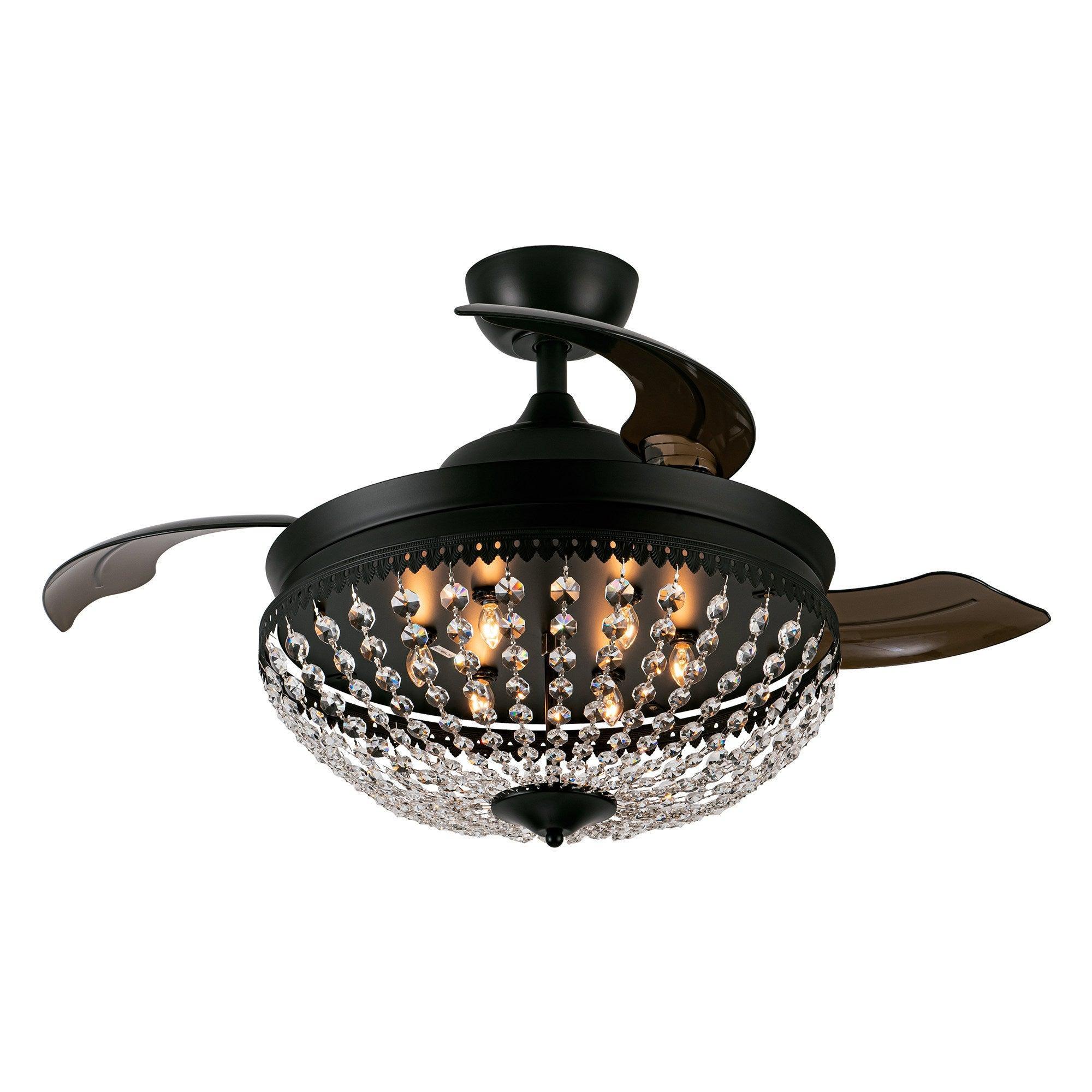 42" Servantes Crystal Ceiling Fan