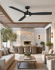 60" Ironclad Modern Industrial LED Ceiling Fan