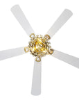 48” Aurora Soft Brass Crystal Ceiling Fan