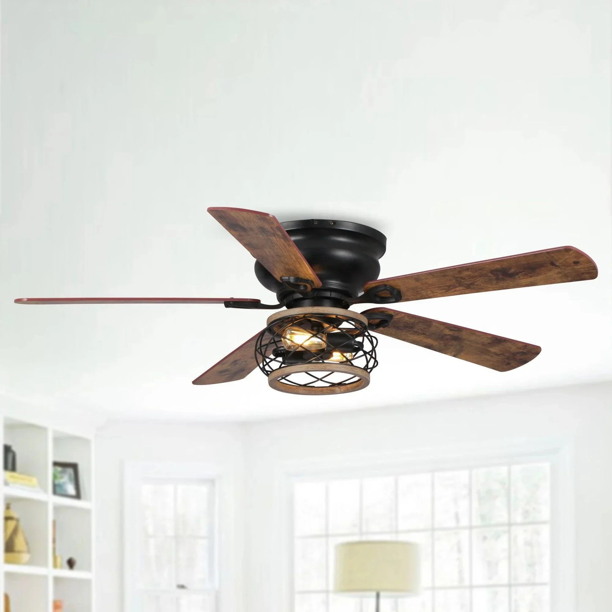 48" Antwerp Farmhouse Reversible Ceiling Fan - IPLUS Lighting