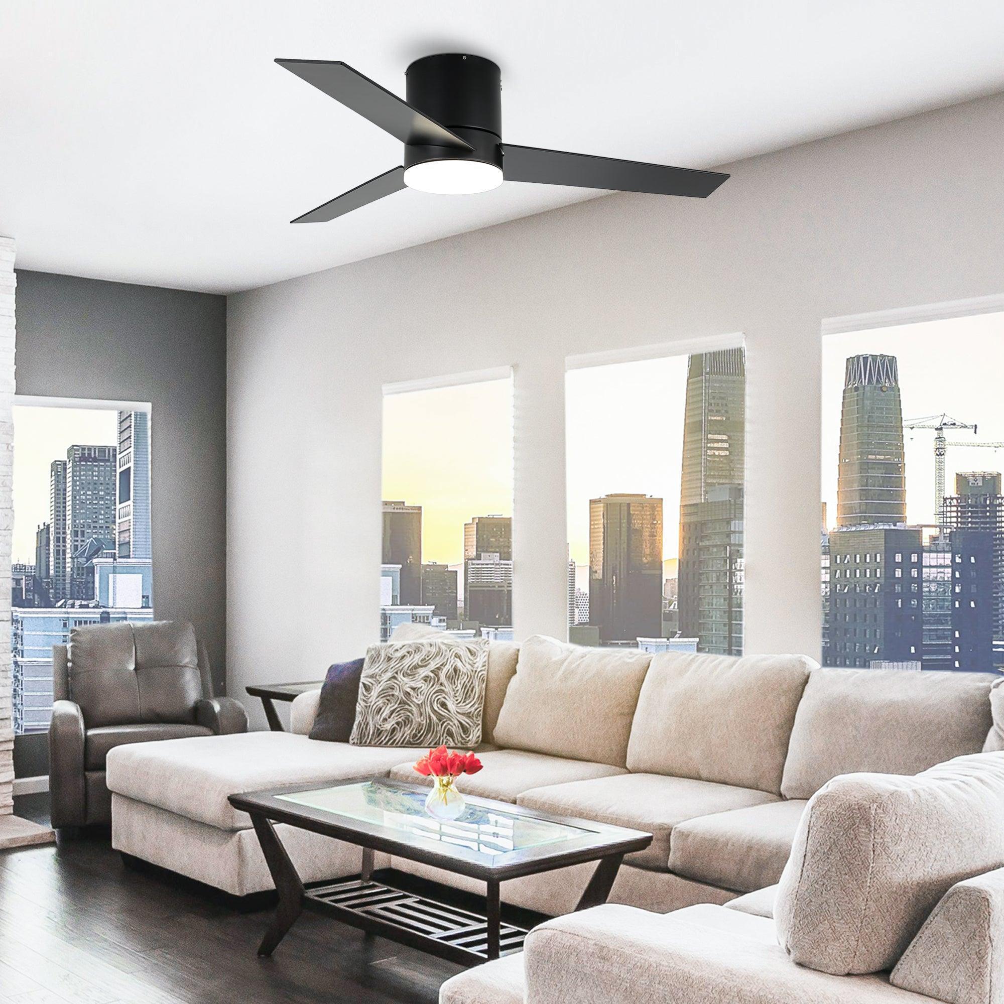 48" 3 Blades Flush Mount Ceiling Fan