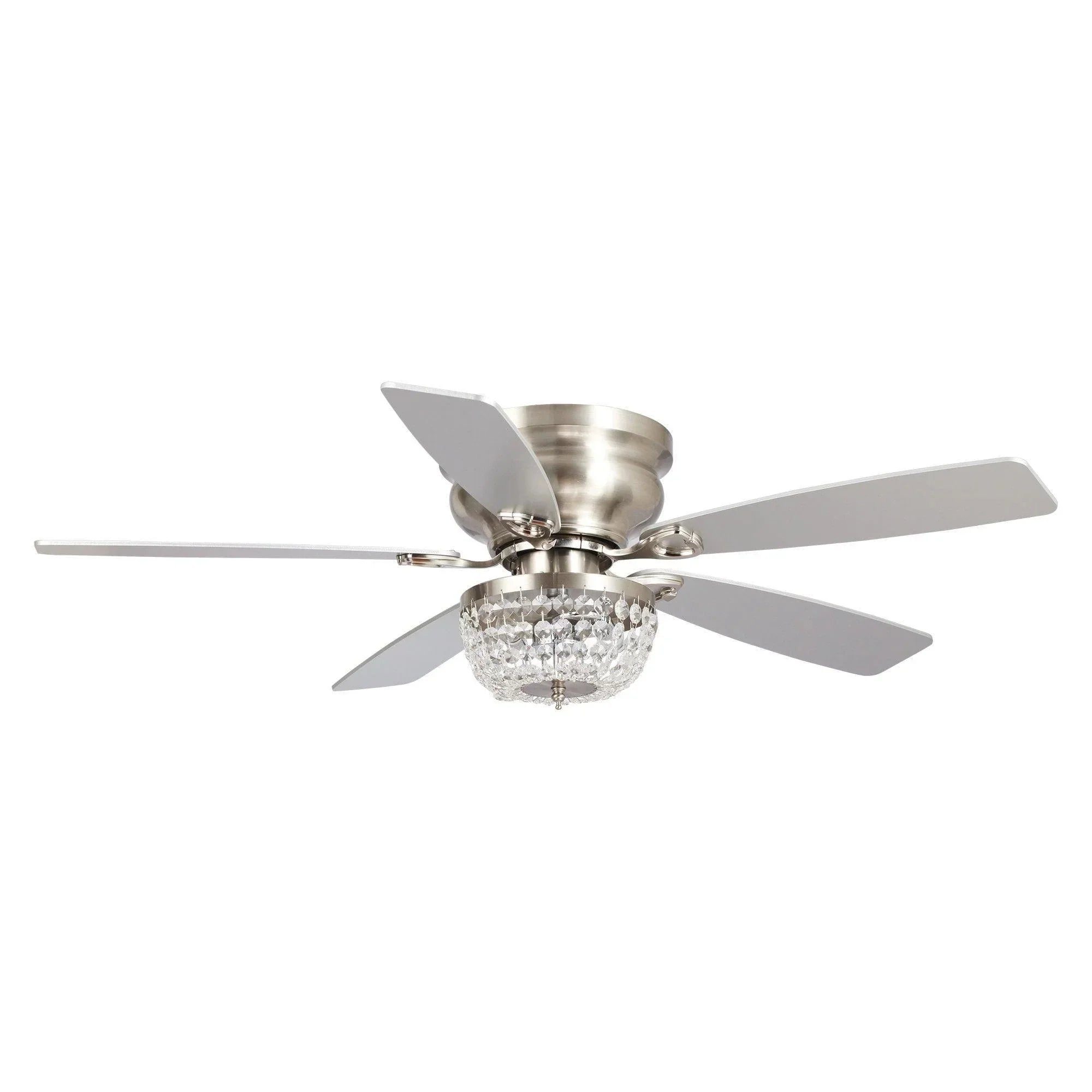 48" Modern Reversible Crytsal Ceiling Fan - IPLUS Lighting