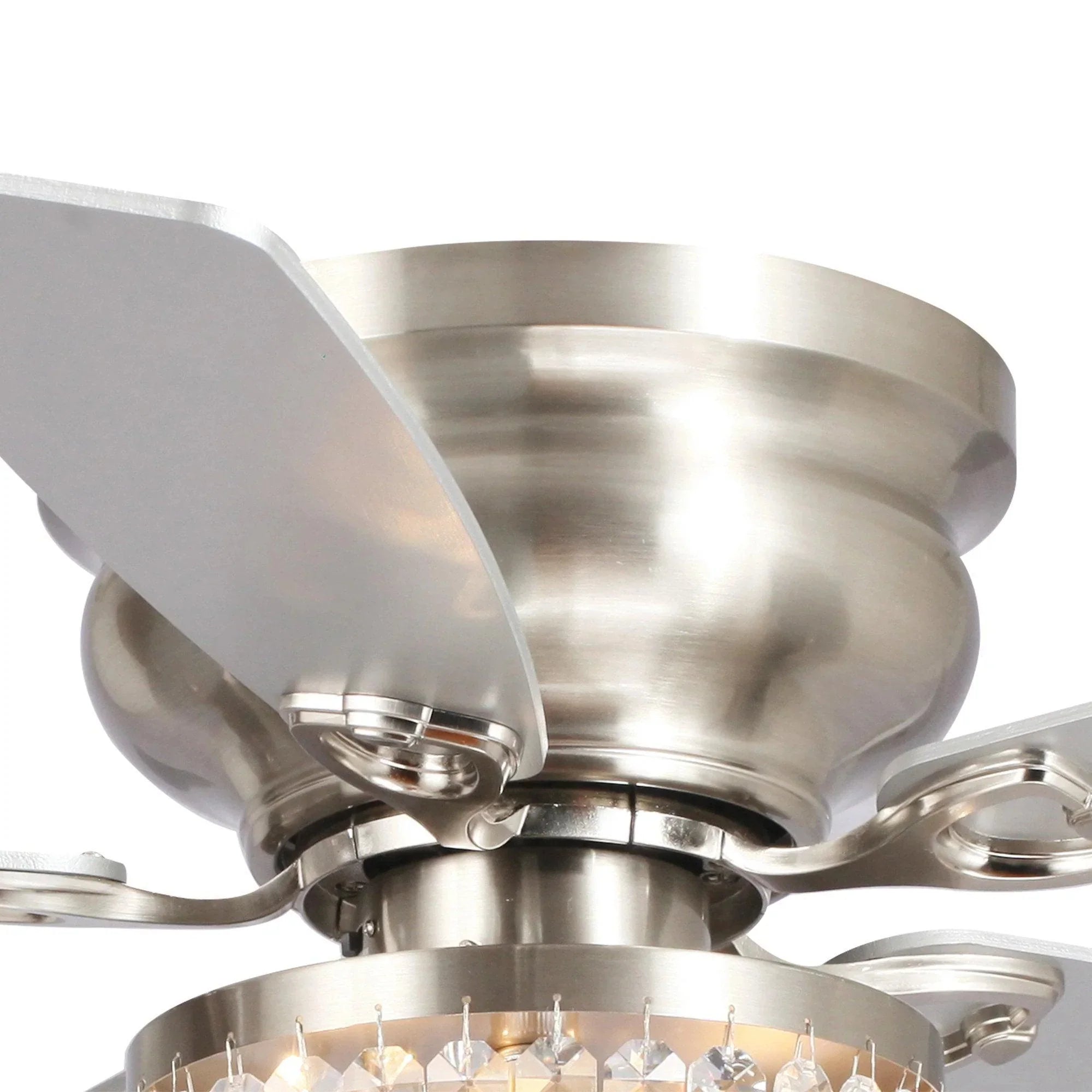 48" Modern Reversible Crytsal Ceiling Fan - IPLUS Lighting