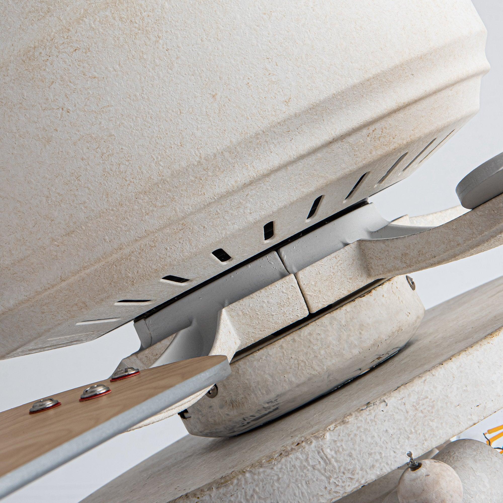 48" New Delhi Farmhouse Reversible Ceiling Fan - IPLUS Lighting