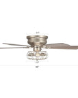 48" Thurber Satin Nickel Reversible Ceiling Fan - IPLUS Lighting