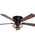 48" Ummuhan Industrial Ceiling Fan with Lighting - IPLUS Lighting