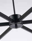 Marcia 6-Light Matte Black Modern Chandelier