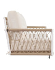 Marin 2-Seat Woven Rope Outdoor Swing Sofa with Cushions