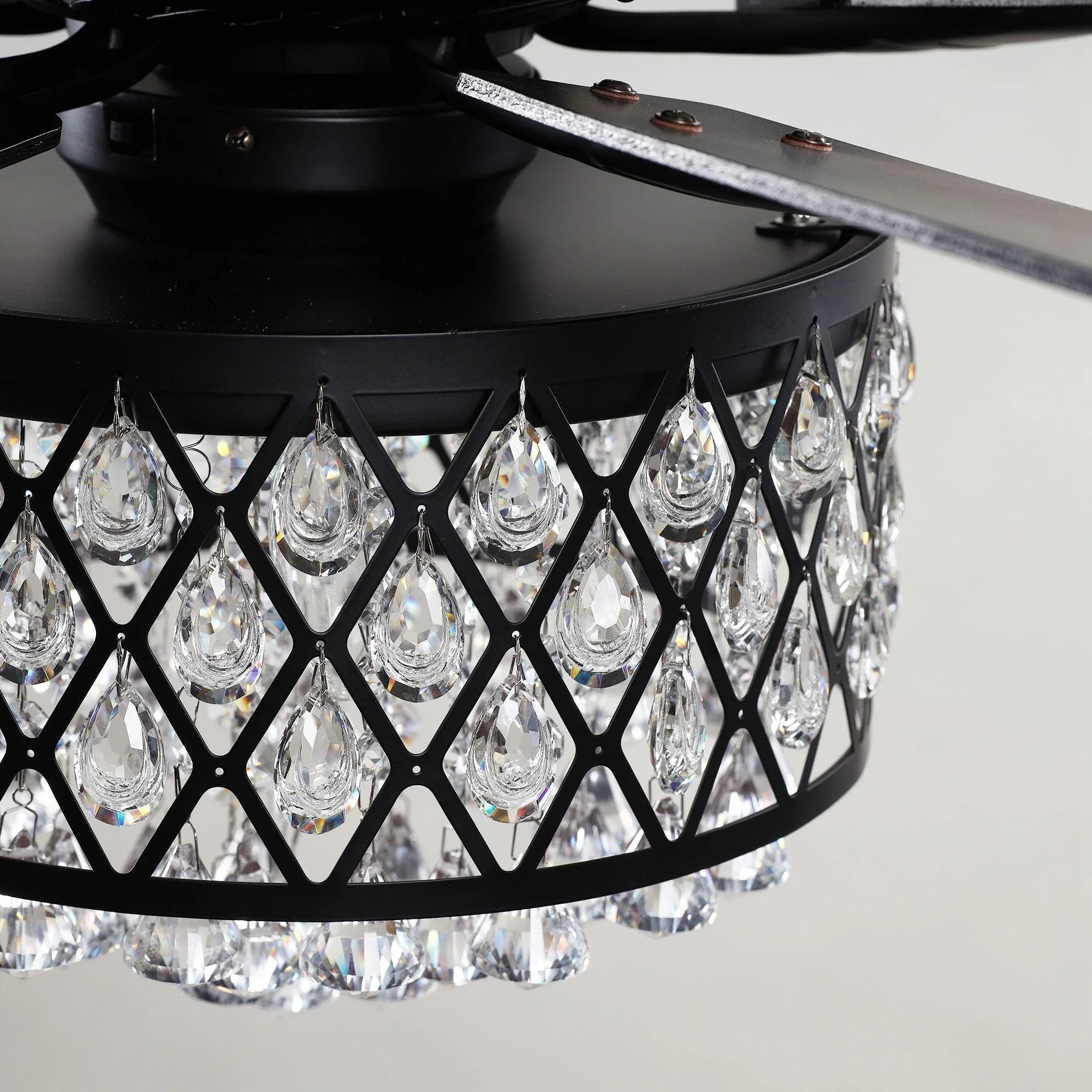 52" Wethington Crystal Ceiling Fan