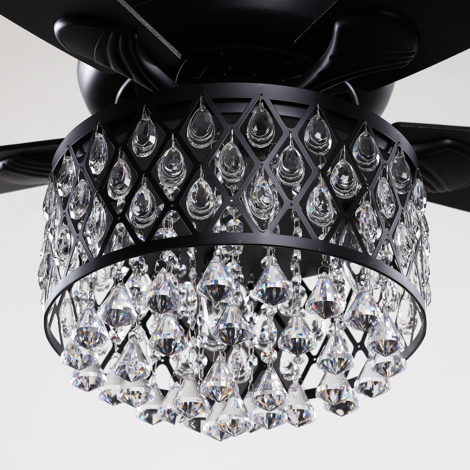 52" Wethington Crystal Ceiling Fan