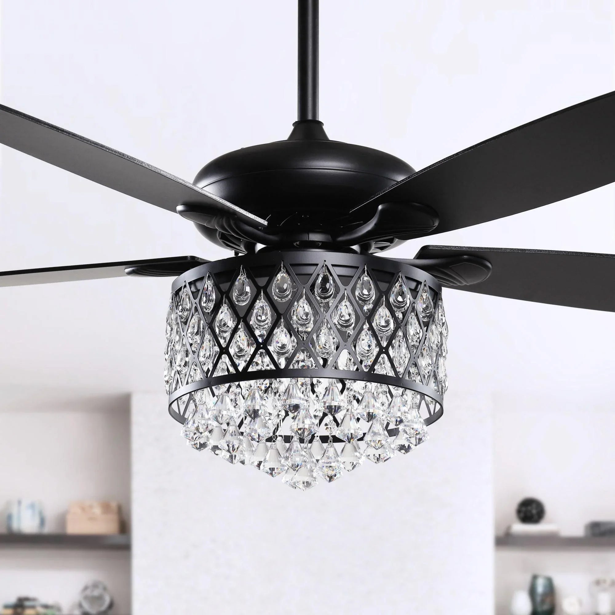 52" Wethington Crystal Ceiling Fan