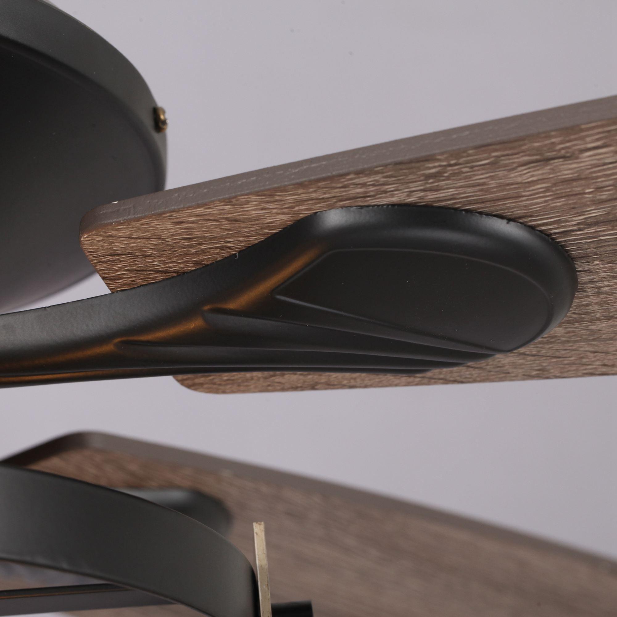 52" Wisner Industrial Downrod Mount Reversible Ceiling Fan with Lighting and Remote Control - IPLUS