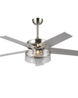 52" Archer Satin Nickel Ceiling Fan