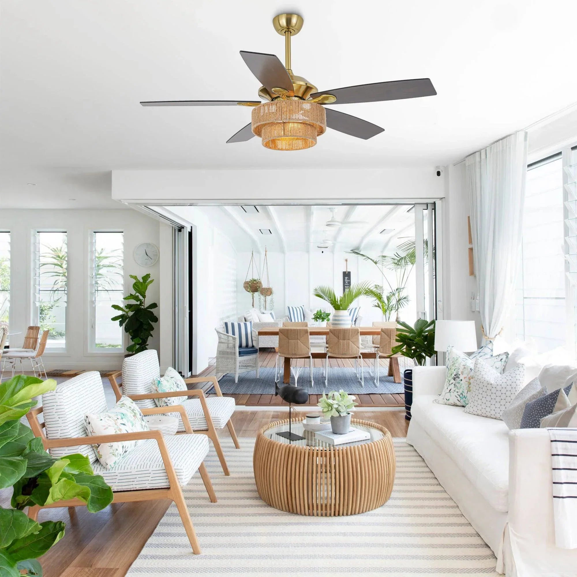 52 Inch Danube Farmhouse Ceiling Fan - IPLUS Lighting