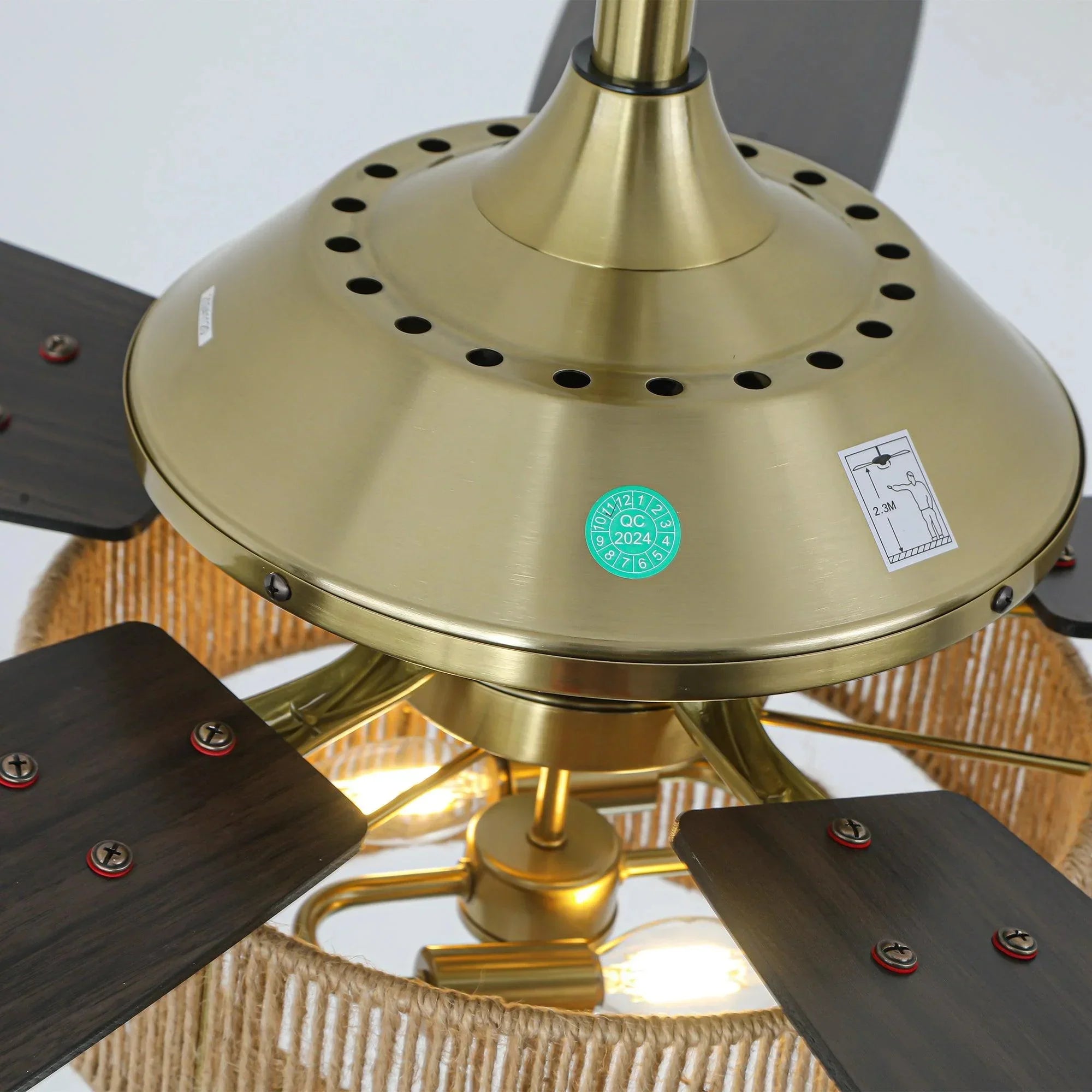 52 Inch Danube Farmhouse Ceiling Fan - IPLUS Lighting