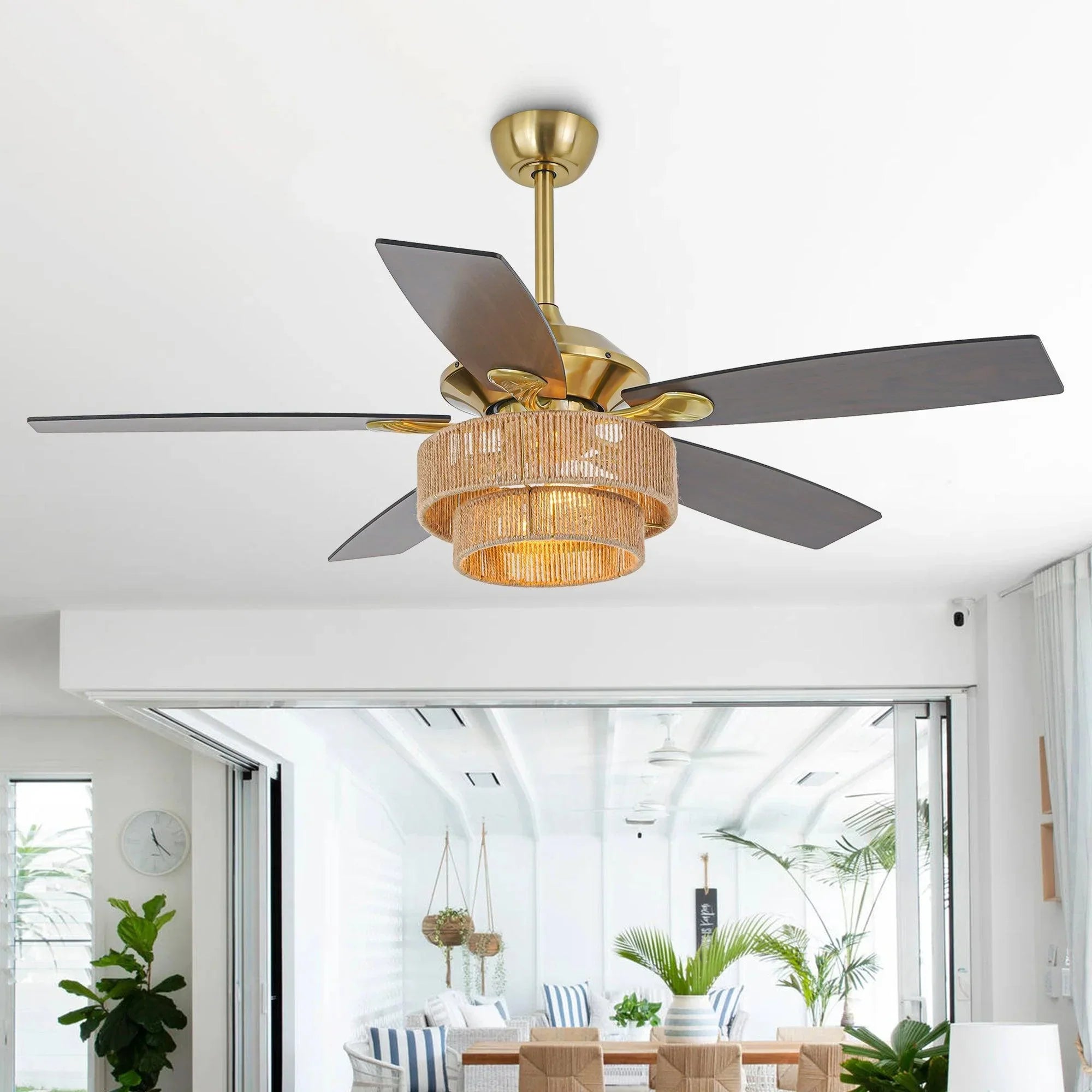 52 Inch Danube Farmhouse Ceiling Fan - IPLUS Lighting
